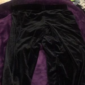 Black Velvet Pants